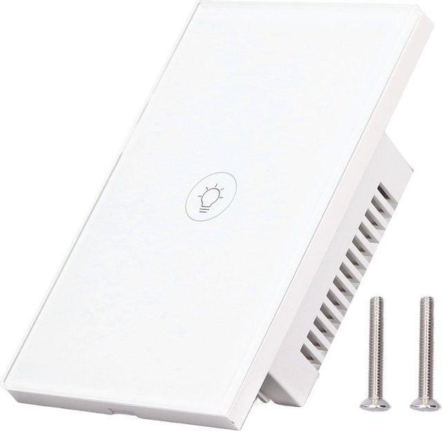 KONNWEI Intelligenter ZigBee Dimmerschalter 1-Wege mit Timing-Funktion für Tuya, Weiß - Bild 1