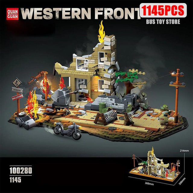 Linyi toy Xicheng Schlacht Gebäude, Kunststoff, Bunt / Mehrfarbig - Bild 1