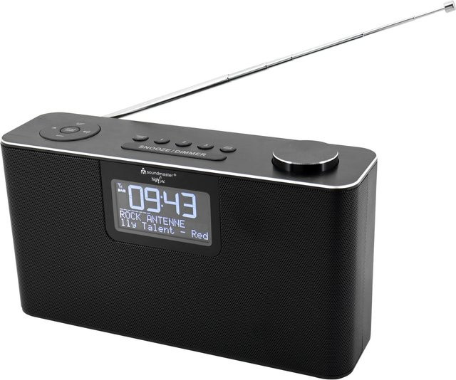 Soundmaster DAB700SW Tischradio DAB+, UKW, Bluetooth, AUX, SD, USB mit Weckfunktion und Freisprecheinrichtung in Schwarz oder Silber - Bild 1
