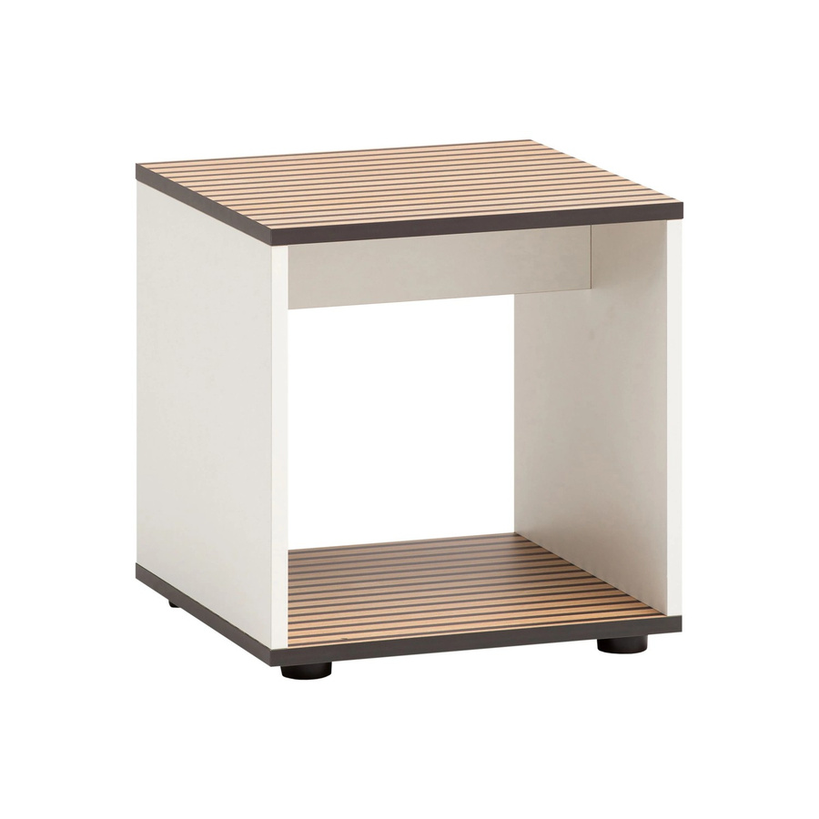 Schildmeyer Sitzhocker Katta in Akustikpaneeloptik Weiß matt B/T/H: 40 x 40 x 42 cm - Bild 2