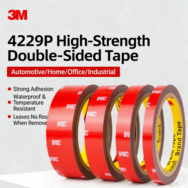 3M 4229P VHB Doppelseitiges Schaumklebeband Wasserdicht und Hochtemperaturbeständig für den Automobilbereich - Bild 1