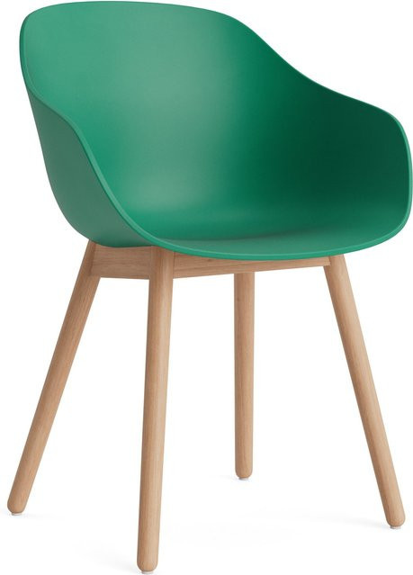 HAY About A Chair AAC 212 mit Armlehnen in Grün aus Holz mit organischem Design - Bild 1