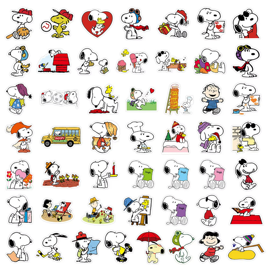 Bandai Snoopy Aufkleber, 100-teiliges Set, multicolour - Bild 4