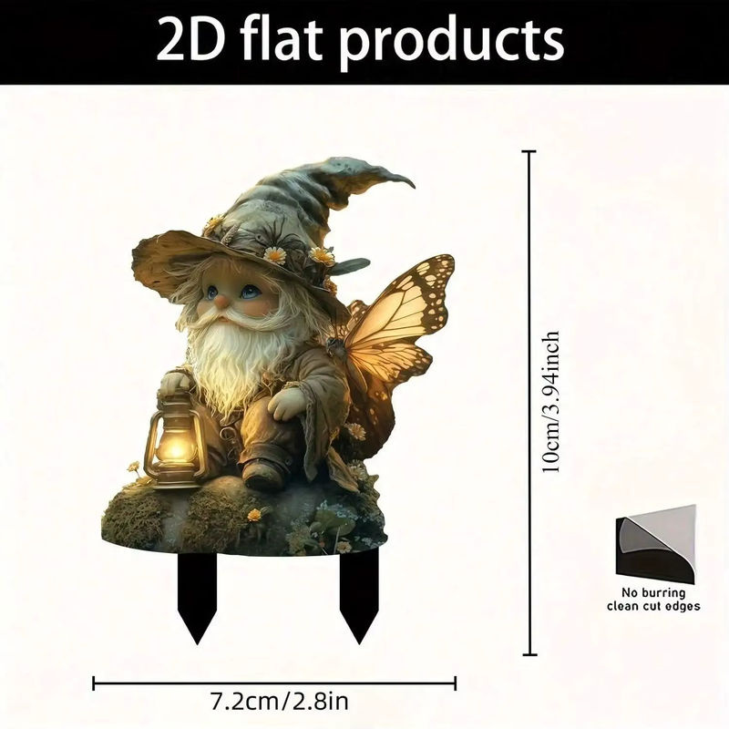 Klassische Elfenfigur mit Schmetterlingsflügeln in Mehrfarbig als Dekoration für Haus und Garten - Bild 5