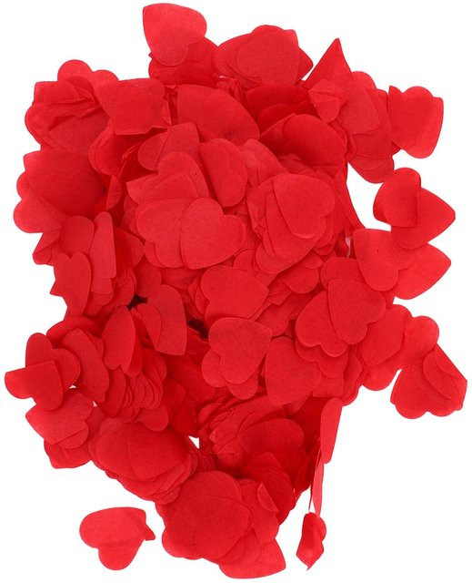 GoolRC Herz Konfetti aus Papier in Rot, 8 Packungen mit insgesamt 16000 Stück für Hochzeiten und Valentinstag-Dekorationen - Bild 1