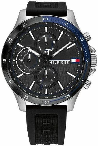 Tommy Hilfiger Armbanduhr, Quarz, Edelstahl, Silber, Herren - Bild 1
