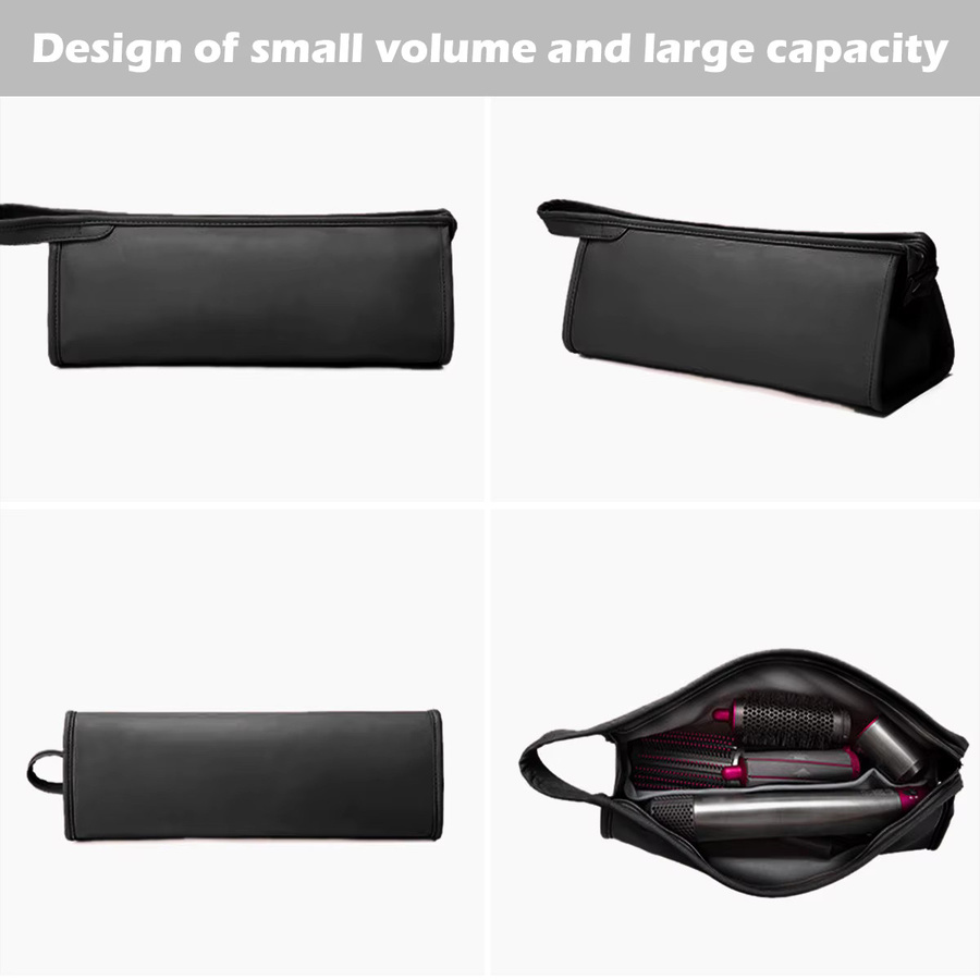 Dyson Aufbewahrungstasche für Haartrockner, PU-Leder, pink/black - Bild 2