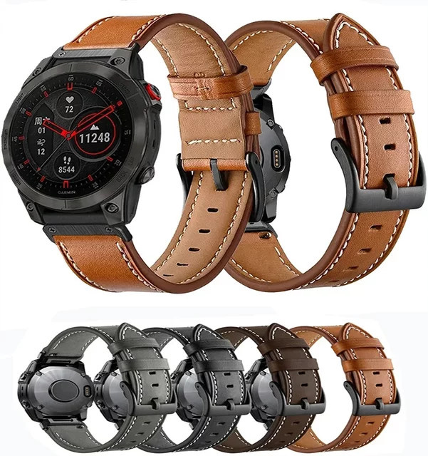 QCTOG Smart Watch Armband Leder, 22mm 26mm, Unisex - Bild 1
