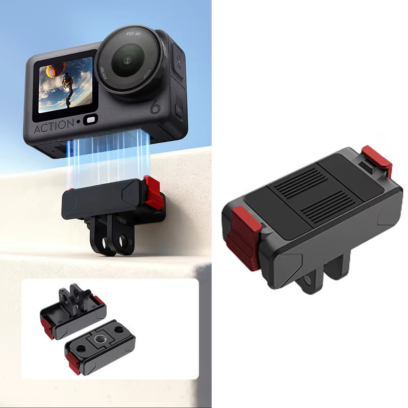DJI Magnetische Schnellwechsel-Basishalterung und Erweiterungsadapter für Osmo Nano und Action 6 in Schwarz - Bild 2