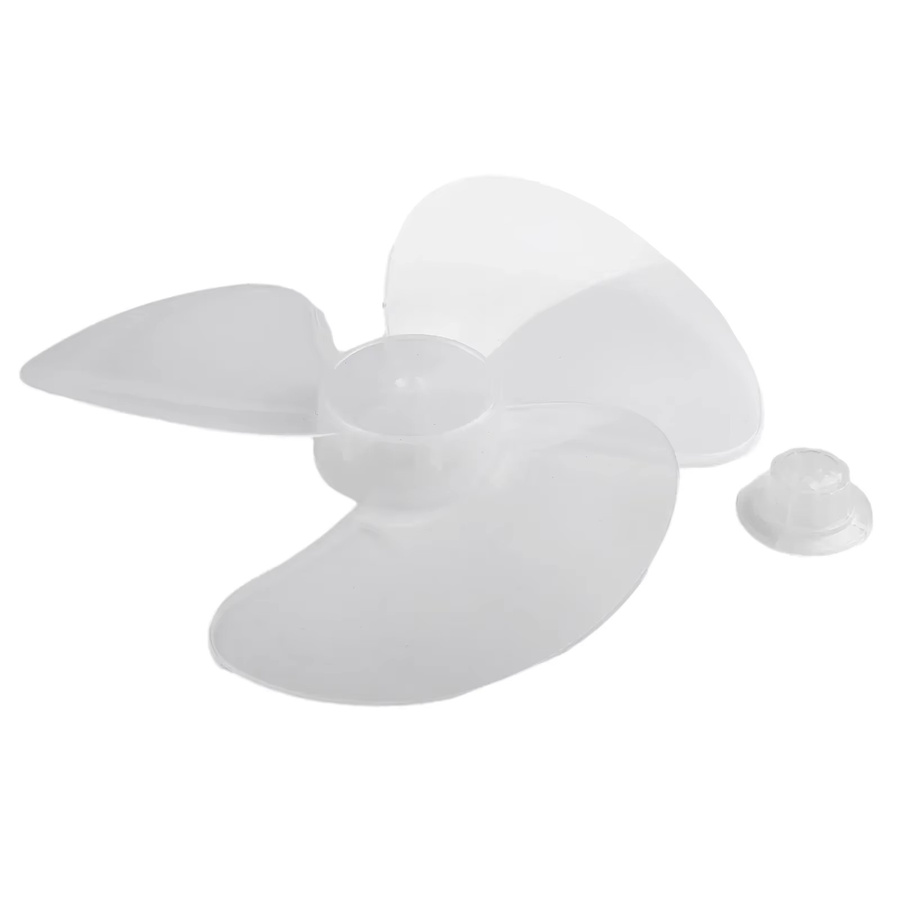 LEENKEA Tischventilator Zubehör: Kunststoff-Lüfterflügel mit 3 Blättern, Durchmesser: 28 cm, Schwarz und Transparent - Bild 2