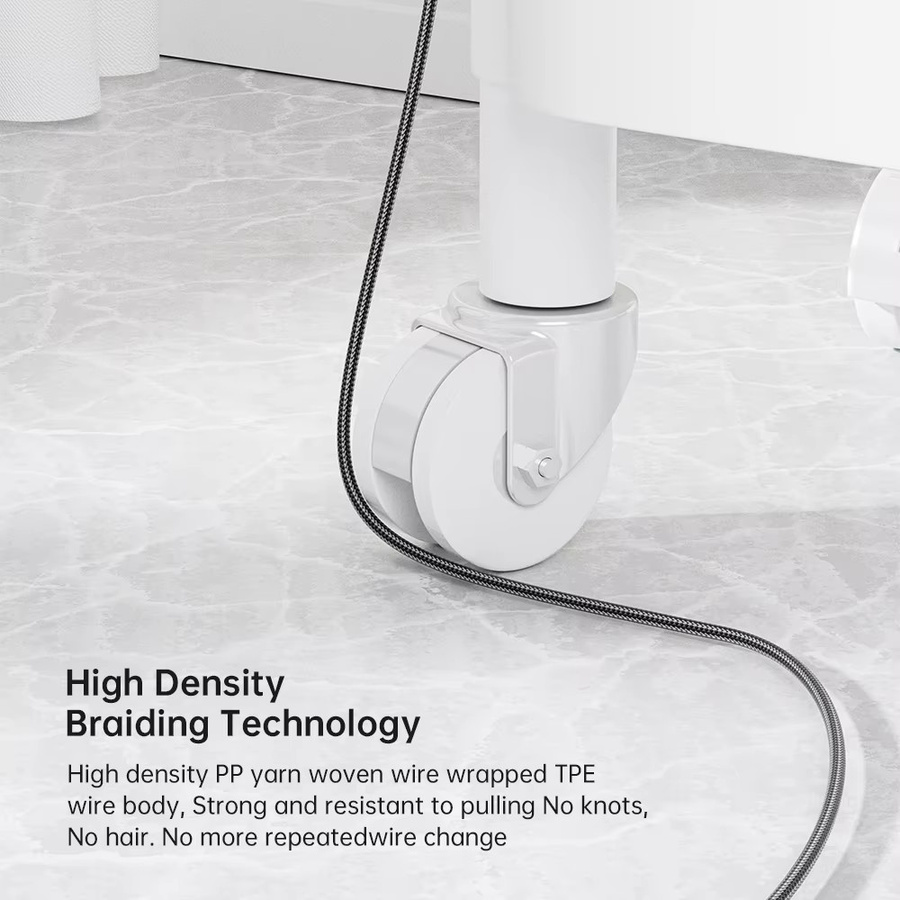 NNBILI 2er-Set USB-C Schnellladekabel mit 100 W PD, Typ-C auf Typ-C und USB-A auf Typ-C, in Schwarz und Blau - Bild 6