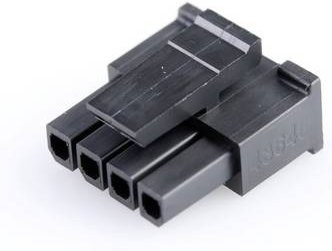 Molex Buchsengehäuse-Kabel in Schwarz mit 4 Polen und 3 mm Rastermaß - Bild 1