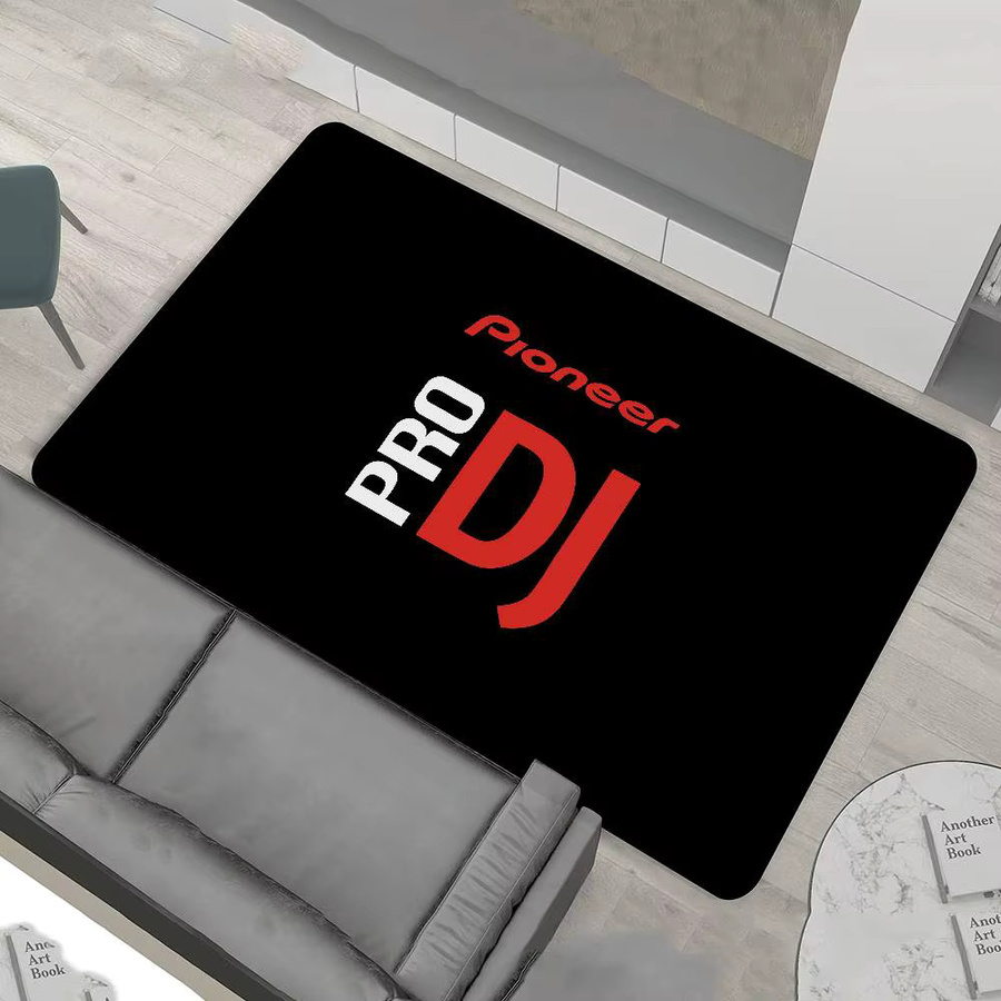 Pioneer Dj Pro Anti-Rutsch-Fußmatte in Schwarz für Kinderzimmer, Schlafzimmer, Wohnzimmer oder Balkon - Bild 3