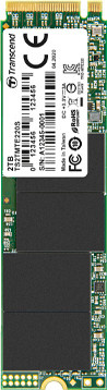 Transcend M.2 2280 PCIe Gen3x4 SSD mit 2 TB Speicherplatz, 3D TLC und DRAM, Schwarz (TS2TMTE220S) - Bild 1