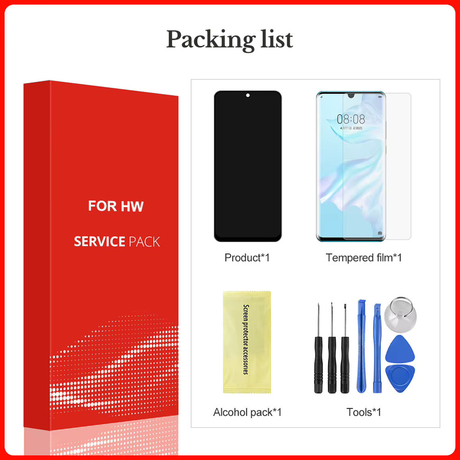 Sinmaytai LCD Display Touchscreen Digitizer Montage für Honor X8 4G in Schwarz mit Rahmen, 6.7 Zoll - Bild 5