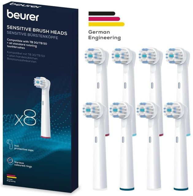 Beurer TB Bürstenköpfe Sensitive, 8 Stück, Unisex - Bild 2