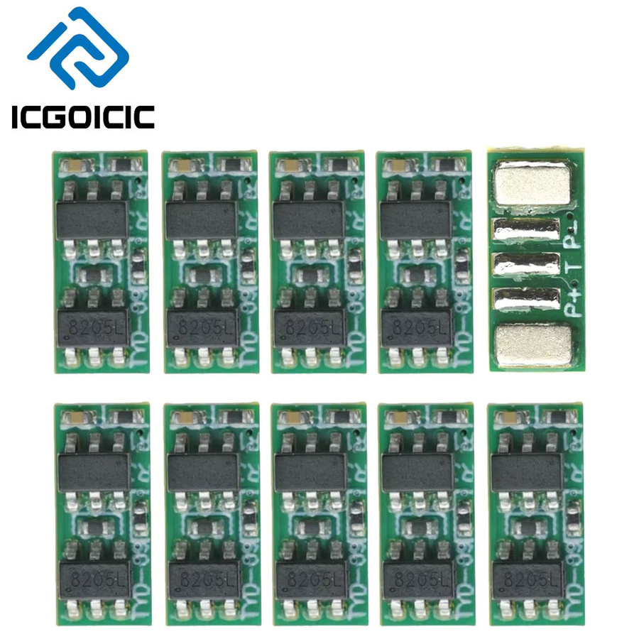 ICGOICIC 18650 Polymer-Lithium-Batteriekabel mit 10 K NTC-Thermistor, 3,7 V / 4,2 V, Farbe: Grün - Bild 2