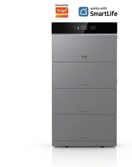 Conow CBE2000 Pro Powerstation in Grau mit 3 Conow CBE2000 Erweiterungsbatterien, inklusive Wi-Fi, Bluetooth und Ethernet/LAN - Bild 1