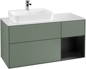 V&B Waschtischunterschrank Finion in Lackoptik, Breite: 120 cm, Tiefe: 50,1 cm, Höhe: 50,1 cm - Bild 1