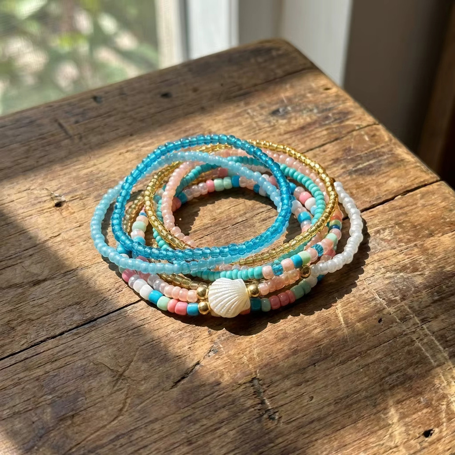 Harlermoon Schmuck-Set, Perlenarmband, Bunt, Damen - Bild 2