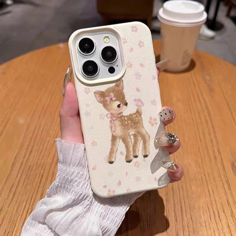 Handyhülle mit Hirsch- und Blumenmuster für Xiaomi Redmi Note 14 13 12 Pro Plus 5G und Redmi 15C 14C 13C 13 12 in Multicolour aus TPU-Material - Bild 3