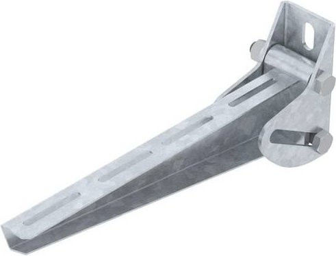 OBO Bettermann Wandausleger aus Metall in Silber, B/T/H: 6,0 x 31,0 x 13,0 cm - Bild 1