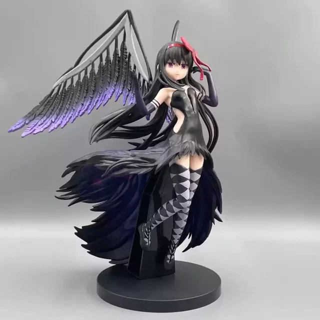 Bandai Puella Magi Madoka Magica Akuma Homura Figur, Dämonen-Version, mit Schwarzen Flügeln, 22cm - Bild 1