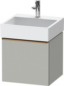 Duravit Waschtischunterschrank D-Neo wandhängend in Grau matt, Breite: 48,4 cm, Tiefe: 44,2 cm - Bild 1