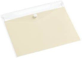 EICHNER Dokumententasche DIN A5 quer mit Druckknopf in Beige und Transparent aus Kunststoff - Bild 1