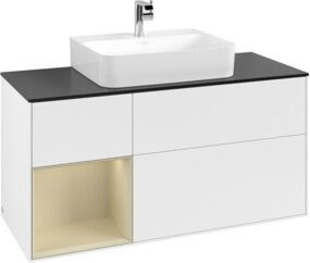 V&B Waschtischunterschrank Finion in Weiß lackiert, Breite: 120 cm, Tiefe: 50,1 cm, Höhe: 50,1 cm - Bild 1