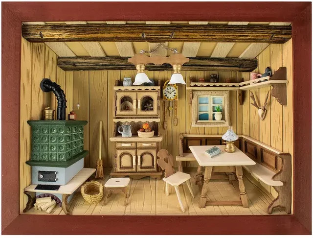 3D-Wandbild Dorsch aus Holz in Braun, B/H: 30 x 20 cm - Bild 1