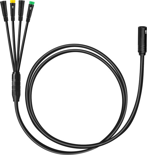 Wasserdichter Bafang 1T4 EB-Bus-Kabelbaum in Schwarz für Mittelmotor BBS01 BBS02 BBSHD sowie Display, Bremshebel und Daumengashebel Anschluss - Bild 1