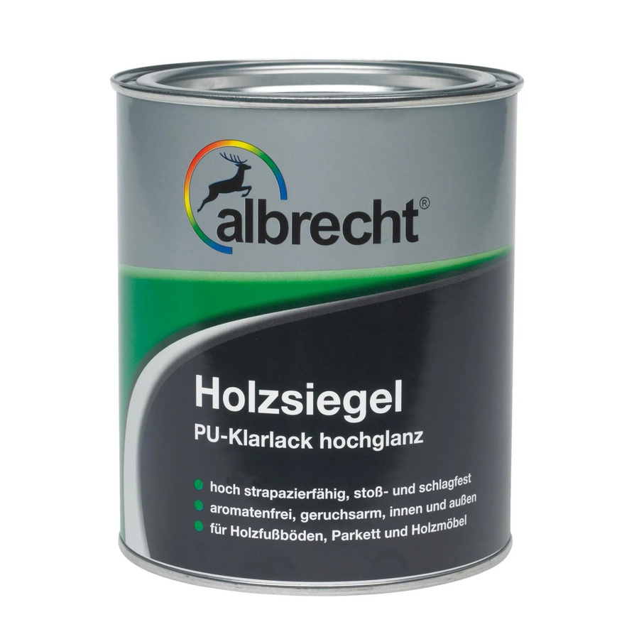 Albrecht Holzsiegel PU-Klarlack Transparent hochglänzend 750 ml - Bild 2