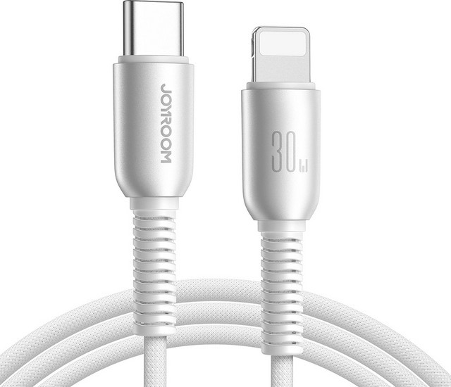 Joyroom USB-C auf Lightning Lade- und Datenkabel S-A51, 30W, Grau, 1,2m - Bild 1