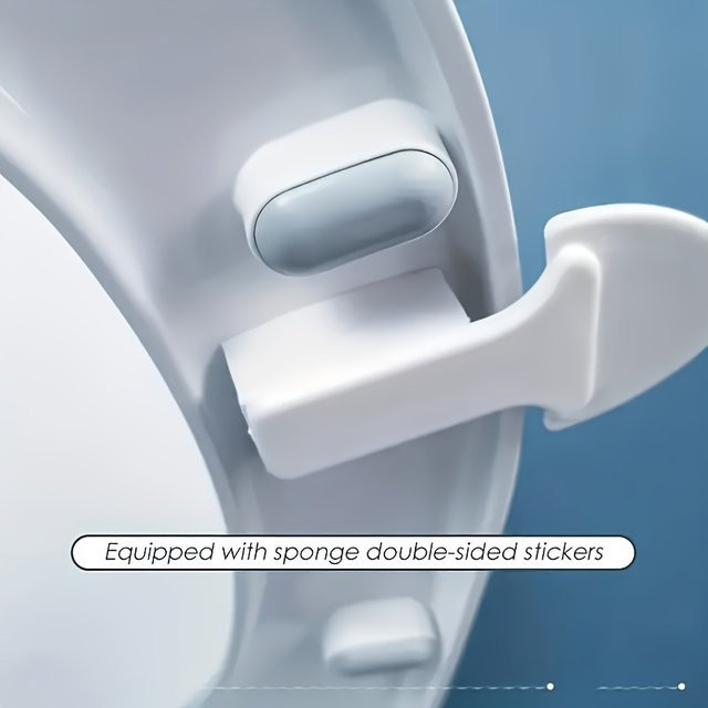 Praktischer Toilettensitzgriff für das Badezimmer in Weiß - Bild 1