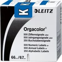 Leitz Buchstabensignal Orgacolor dunkelblau zur Markierung von Papier - Bild 1