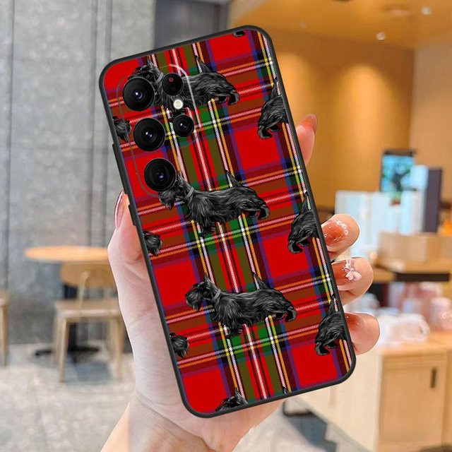 Handyhülle mit süßem Schottischem Terrier Motiv für Samsung Galaxy S25 S24 S23 S22 S21 S20 Ultra FE und S10 Plus - Bild 1