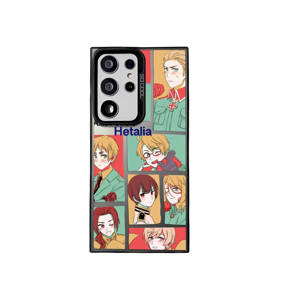 H-Hetalia Axis P-Powers Silikon Handyhülle für Samsung Galaxy S25 Edge S24 S23 S22 S21 S20 Ultra in Silber - Bild 5