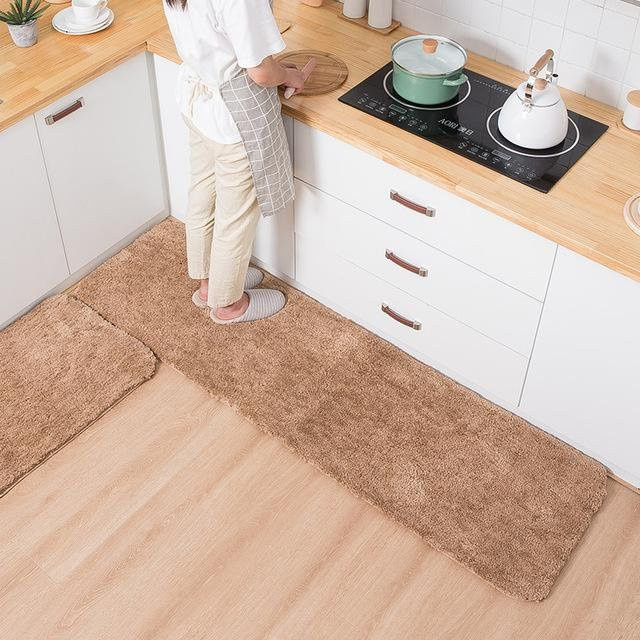 Flauschiger Küchenbodenteppich von Yiran Furniture, rutschfest und saugfähig, B/B: 40 x 60 cm - Bild 1