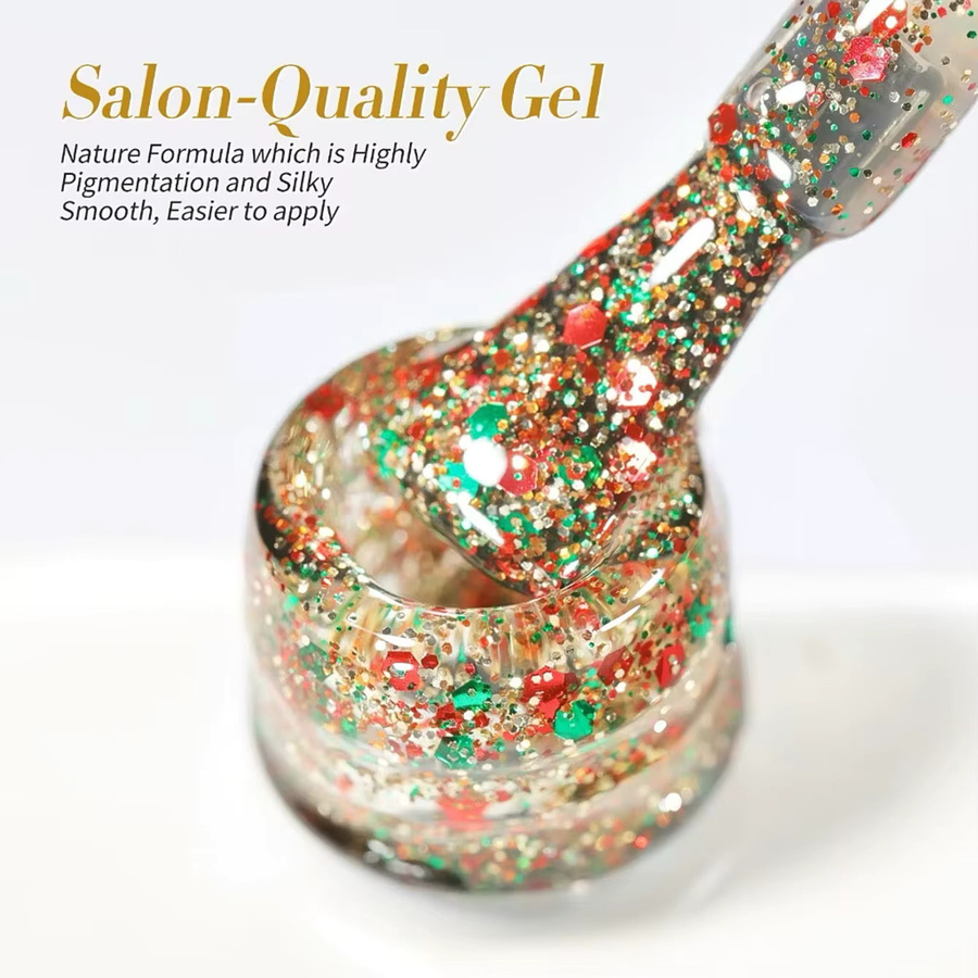 MIANEL Christmas Crushed Diamond Gel Polish, 10 ml, schimmernd - Bild 3