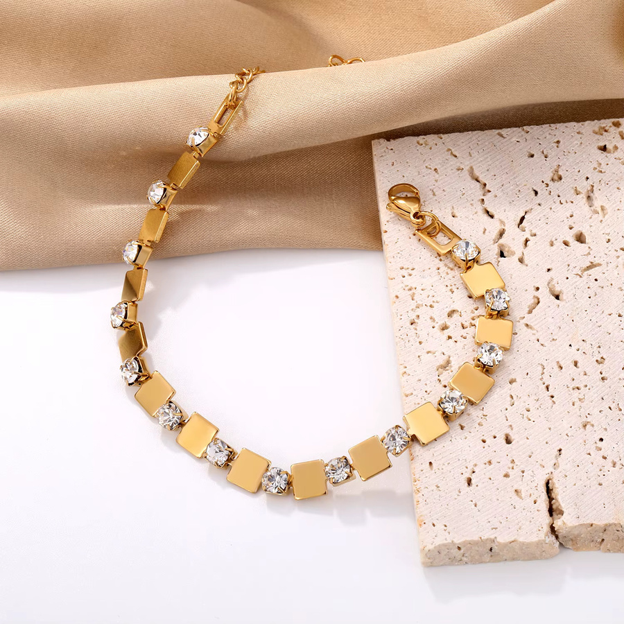 LUXUKISSKIDS Armband, Edelstahl, Gold, Zirkonia, Damen - Bild 2