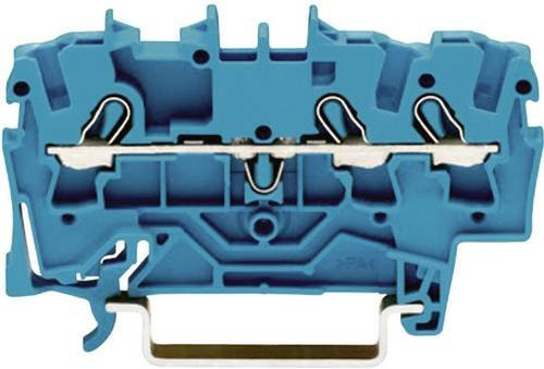 WAGO 2002-1304 Durchgangsklemme mit Zugfeder in Blau, 5.20 mm - Bild 1