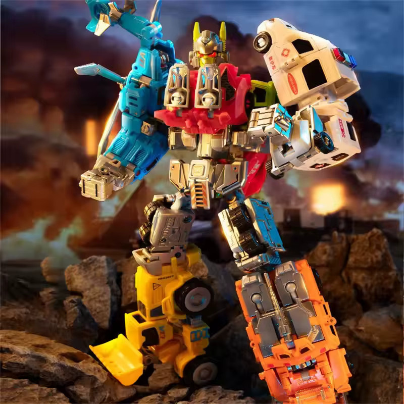 Fondjoy Transformationsspielzeug-Roboter, 6-in-1-Anzug, Legierungsversion, Roboter - Bild 3