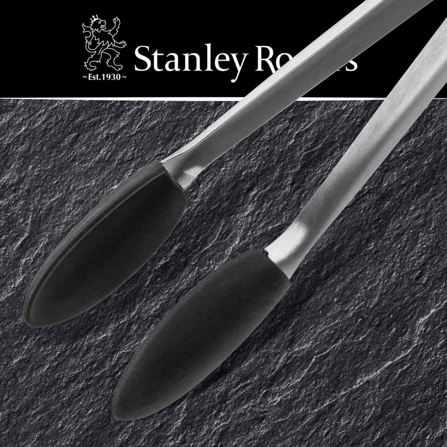 Stanley Rogers Küchenzange aus Edelstahl und Silikon in Silber, Länge: 34 cm - Bild 3