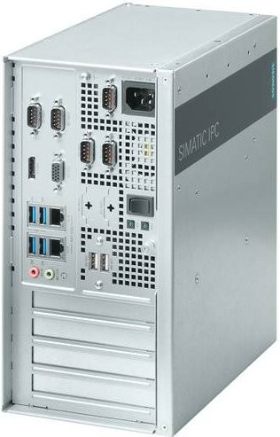 Siemens Industrie PC 6AG4025-0CE20-2BB0 SFF mit Intel Prozessor, 256 GB SSD, 8 GB RAM, Windows, Ethernet/LAN, DisplayPort und USB-A in Silber - Bild 1