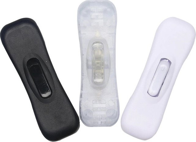 FVJVYE LED-Glühbirne mit Ein-/Aus-Druckschalter in Weiß, Schwarz oder Transparent - Bild 1