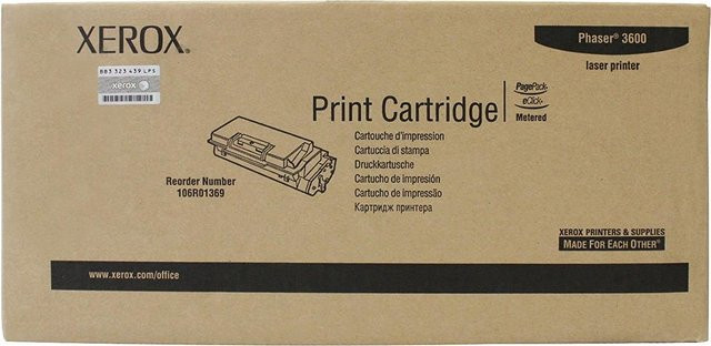 Xerox Original Tonerkartusche 106R01369 Schwarz für Phaser 3600 - Bild 1