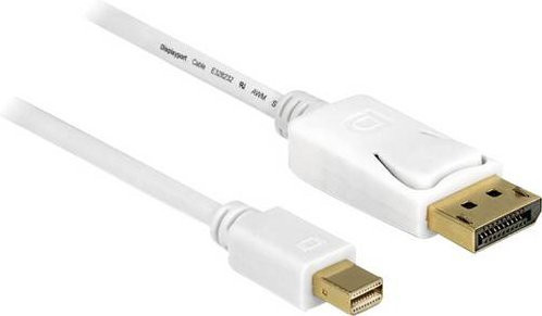 Delock Mini-DisplayPort auf DisplayPort Adapterkabel in Weiß - Bild 1