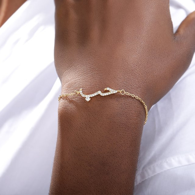 HPTOTMG Armband Edelstahl, Zirkonia, Damen - Bild 1