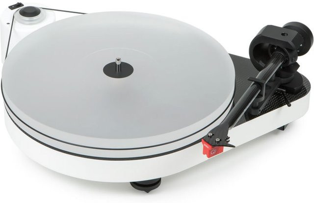Pro-Ject RPM-5 Carbon MC Quintet Red Plattenspieler in Weiß Hochglanz - Bild 1